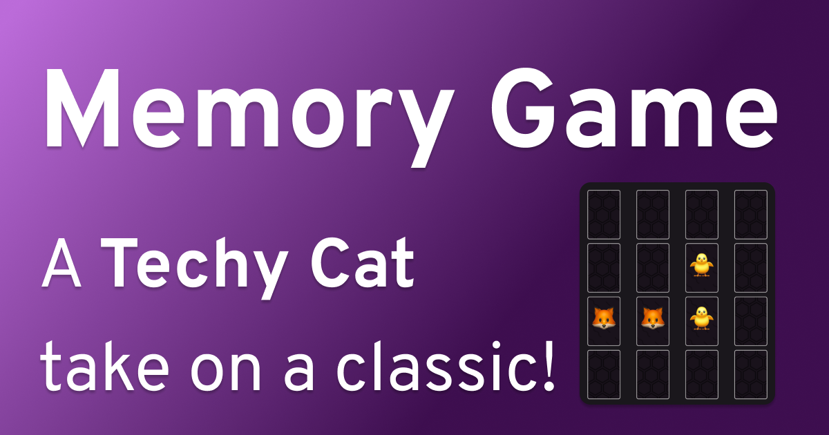 Memory Game Techy Cat